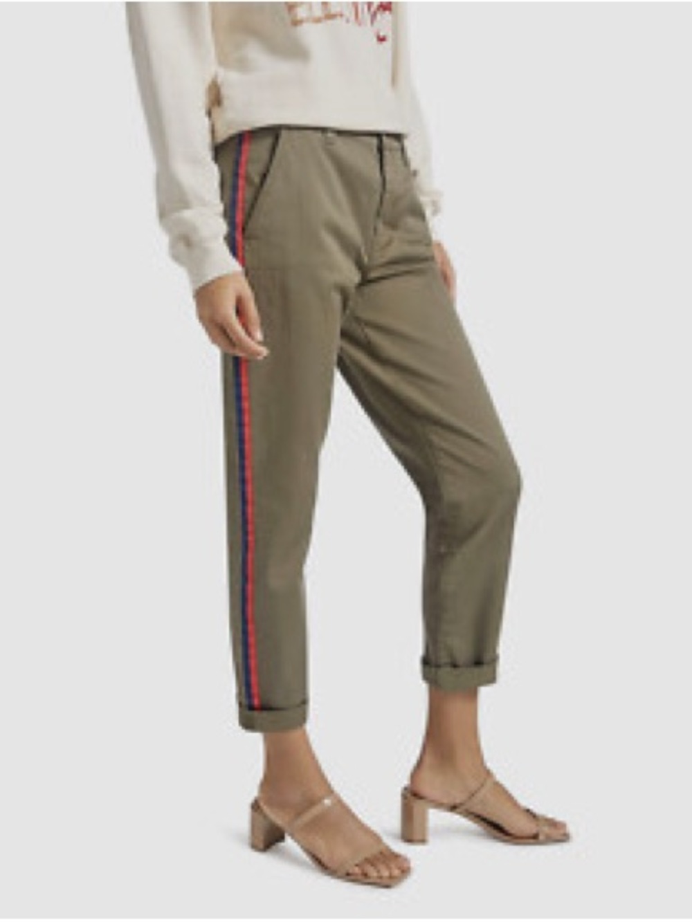 Current/Elliott Taupe Casual Waist Pants